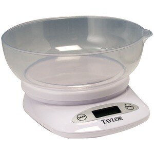 Taylor Precision Products 4.4lb-capacity Digital Kitchen Scale With Bowl , CVS