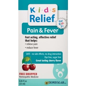 HomeoLab Kids Relief Pain & Fever Reducer, Ages 2+ Cherry Flavor - 0.85 Oz , CVS