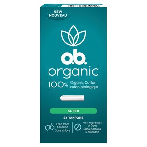 Woud Lijkenhuis Opmerkelijk o.b. Organic Tampons, Applicator Free, Super, 24 CT (FSA Eligible) - CVS  Pharmacy