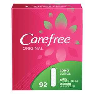  Carefree Original Long Pantiliners, Unscented, 92 CT 