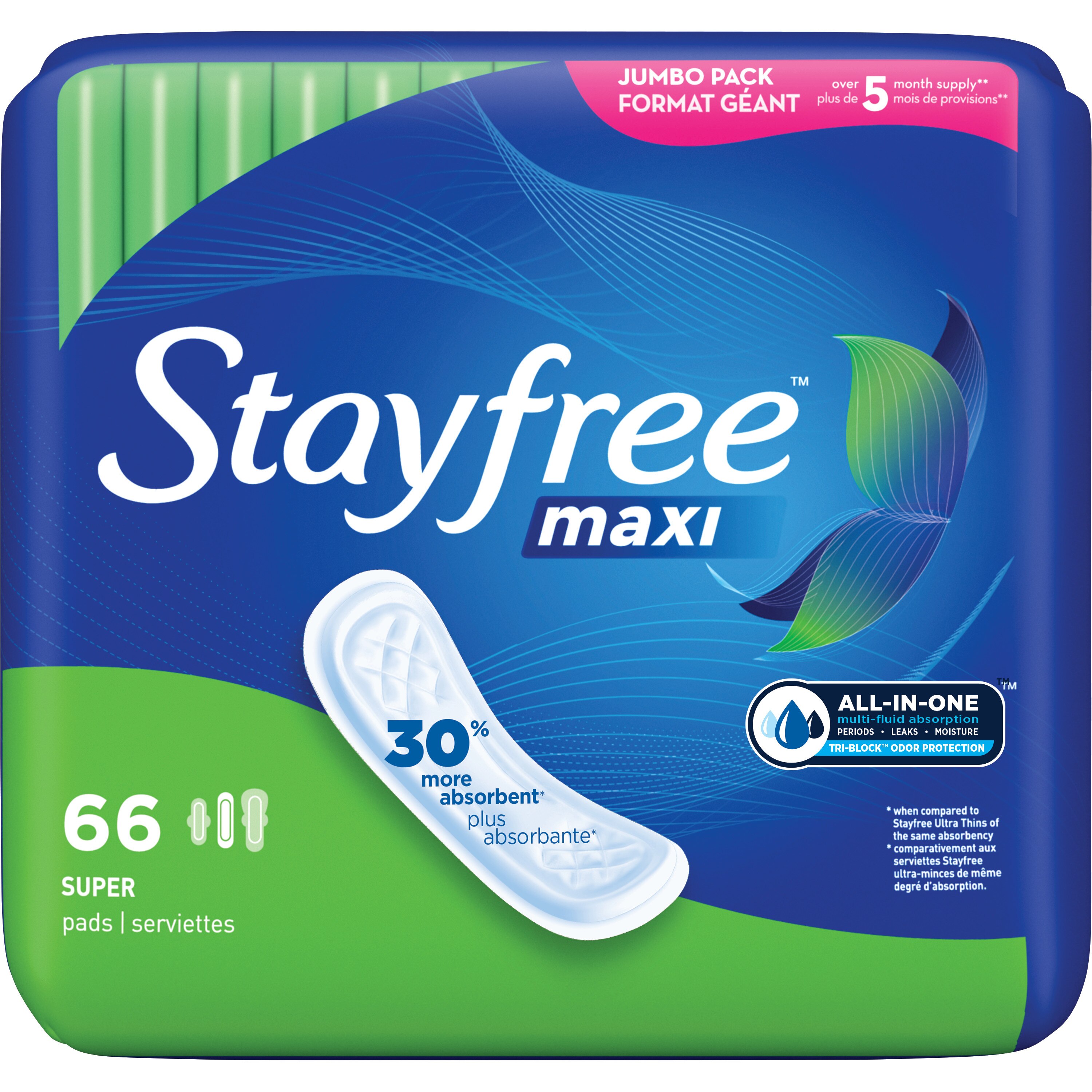 STAYFREE® Maternity Pads With No Wings