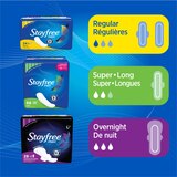 Stayfree Classic Pads without Wings, Super Long, 22 CT, thumbnail image 2 of 3