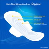 Stayfree Ultra Thin Long Pads with Wings, Super, 32 CT, thumbnail image 3 of 5