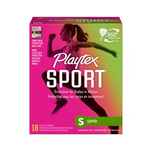 Playtex Sport - Tampones, sin perfume, Super Absorbency