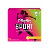 Playtex Sport Plastic Tampons Unscented Super Plus Absorbency,, thumbnail image 1 of 6
