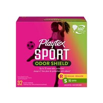 Playtex Sport Tampons, Multi-Pack Fresh Scent, Regular and Super, 32 CT
