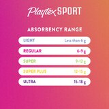 Playtex Sport Tampons Multi-Pack, Unscented, Regular and Super Absorbency, thumbnail image 3 of 5