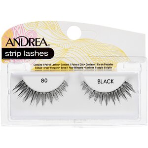 Andrea Strip Lashes, 80-Black , CVS