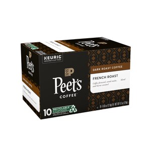 Peet's Coffee K-Cups French Roast, Dark Roast Coffee, 10 Ct , CVS