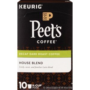 Peet's Coffee Decaf House Blend K-Cup Pods, 10 Ct , CVS
