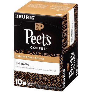 Peet's Coffee Big Bang Medium Roast Coffee K-Cup Pods, 10 CT