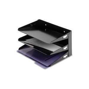 Steelmaster Horizontal Desk File Tray 12 1 In X 12 In Black