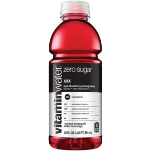 Vitaminwater Zero Xxx, Electrolyte Enhanced Water W/ Vitamins, Acai-Blueberry-Pomegranate Drink, 20 Oz , CVS