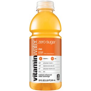 Vitaminwater Zero Sugar Rise, Electrolyte Enhanced Water W/ Vitamins, Orange Drink, 20 Oz , CVS