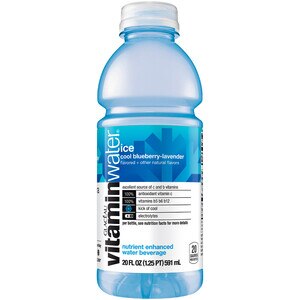 vitaminwater ice electrolyte enhanced water with vitamins, blueberry lavender, 20 fl oz