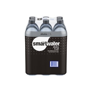 smartwater Alkaline Bottles, 33.8 fl oz, 6 Pack