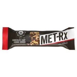 MET-Rx--Big 100 Chocolate Chip Cookie Dough Protein Bar--Protein Meal Replacement Bar--28g of Protein Per Bar--100g Bars, 1 Count