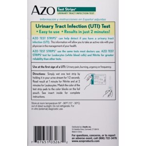 Azo Test Strips Color Chart