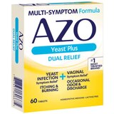 AZO Yeast Plus Dual Relief, Homeopathic Tablets, 60 CT, thumbnail image 3 of 7