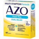 AZO Yeast Plus Dual Relief, Homeopathic Tablets, 60 CT, thumbnail image 4 of 7