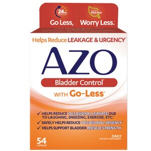 AZO Bladder Control With Go-Less Daily Supplement, Capsules, 54 Ct , CVS