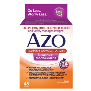 Azo Bladder Control Weight Management Capsules, 48 Ct , CVS