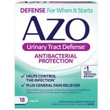 AZO Urinary Tract Defense Antibacterial Plus Urinary Pain Relief Tablets, 18 CT, thumbnail image 1 of 5