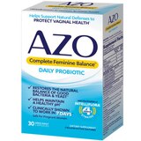 AZO Complete Feminine Balance, Daily Probiotics Capsules, 30 CT, thumbnail image 4 of 9