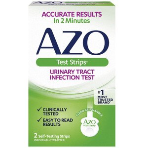 AZO Urinary Tract Infection (UTI) Test Strips, Clinically Tested, 2 CT