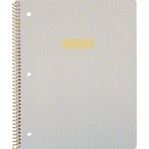 U Style Collections 1-Subject Glitter Notebook, Assorted Colors