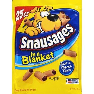 Snausages In A Blanket Beef & Cheese Dog Snacks, 25 Ct - 22.5 Oz , CVS