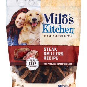 Milo's Kitchen Steak Grillers Recipe Dog Treats, 10 OZ