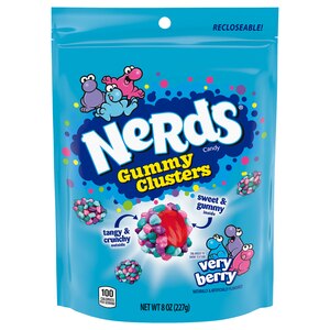 Nerds Gummy Clusters Very Berry Candy, 8 OZ