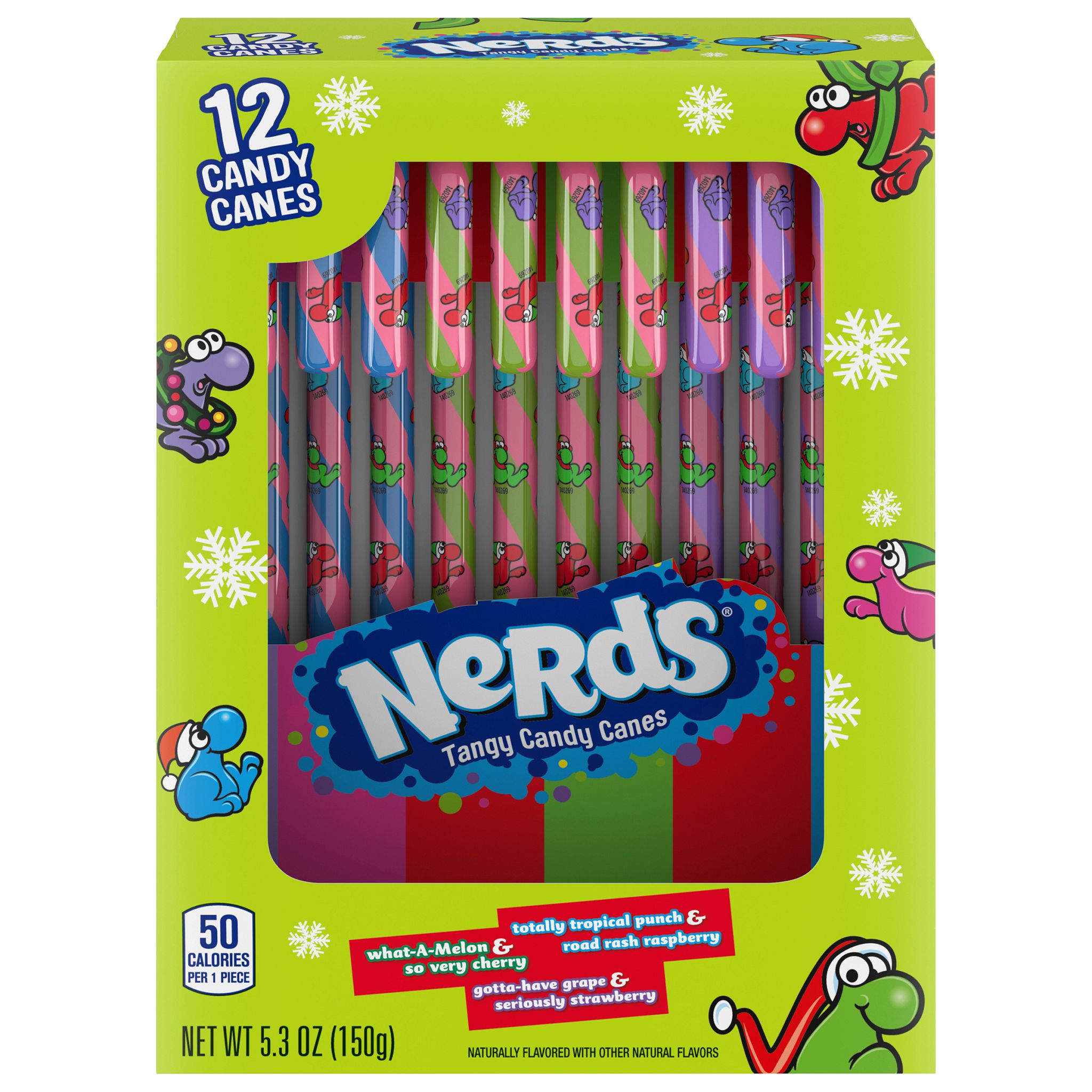 Nerds Tangy Candy Canes, 12 Ct, 5.3 Oz , CVS