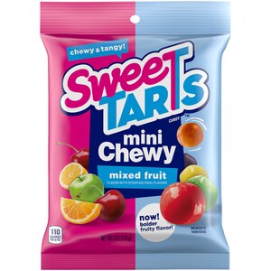 SweeTARTS Mini Chewy Mixed Fruit Candy, 6 OZ