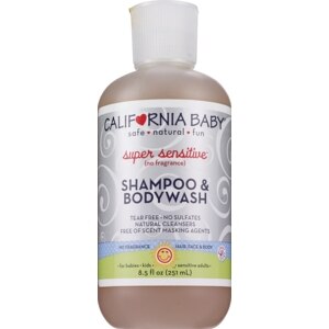 california baby super sensitive shampoo & bodywash