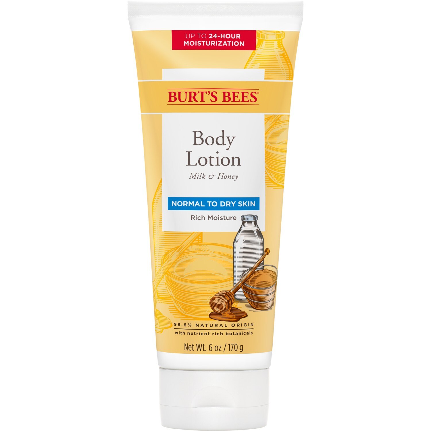 Burt's Bees Body Lotion, Normal to Dry Skin, 6 OZ
