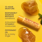Burt's Bees 100% Natural Moisturizing Lip Balm, Original Beeswax with Vitamin E & Peppermint Oil, thumbnail image 3 of 18