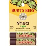 Burt's Bees Shea + Aloe Moisturizing Lip Balm, 2 CT, thumbnail image 1 of 12