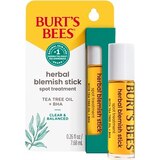 Burt's Bees Clear and Balanced Herbal Blemish Stick Spot Treatment, 0.26 fl oz, thumbnail image 1 of 9