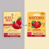 Burt's Bees 100% Natural Moisturizing Lip Balm, Strawberry with Beeswax & Fruit Extracts, thumbnail image 2 of 10