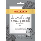 Burt's Bees Detoxifying Charcoal Sheet Mask, thumbnail image 1 of 9