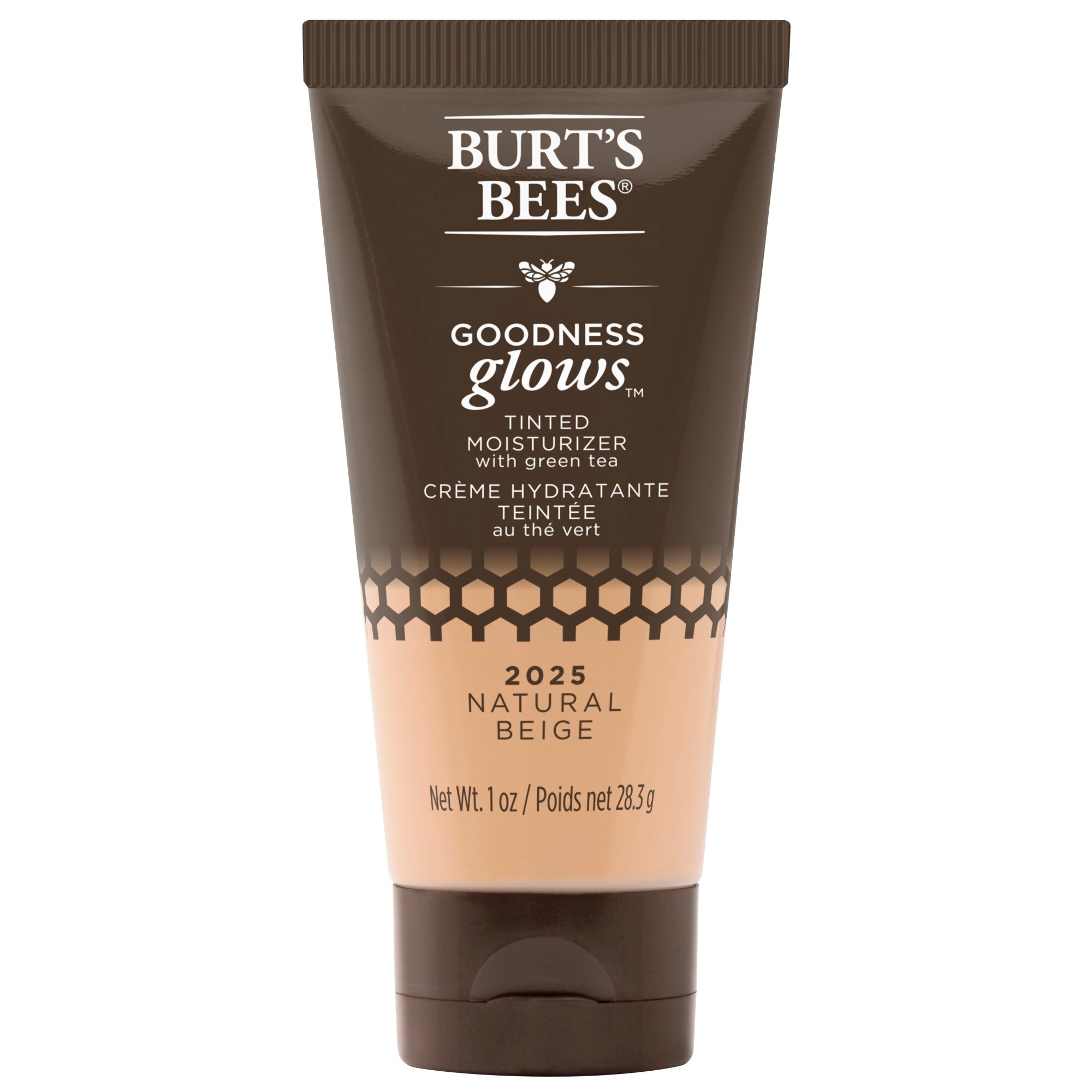 Burt's Bees Goodness Glows Tinted Moisturizer, Rich In Antioxidants, Natural Beige - 1 Oz , CVS