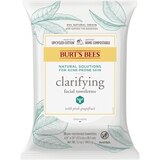 Burt's Bees Facial Cleansing Towelettes for Oily & Acne Prone Skin, 30CT, thumbnail image 1 of 10