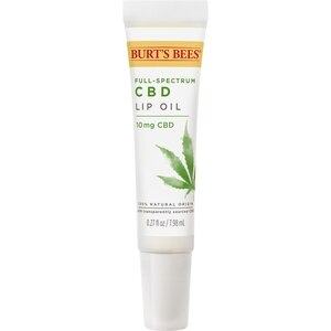 Burt's Bees Full-Spectrum CBD Lip Oil Infused with 10mg Transparently Sourced CBD Oil, 0.27 OZ - State Restrictions Apply