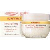 Burt's Bees Hydrating Night Cream, Moisturizer for Normal Skin, 1.8 fl oz, thumbnail image 1 of 9
