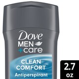 Dove Men+Care 72-Hour Moisturizing Cream Antiperspirant Stick, Clean Comfort, 2.7 oz, thumbnail image 2 of 8
