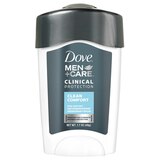 Dove Men+Care Ultimate 96-Hour Clinical Protection Antiperspirant Stick, Clean Comfort, 1.7 OZ, thumbnail image 2 of 5