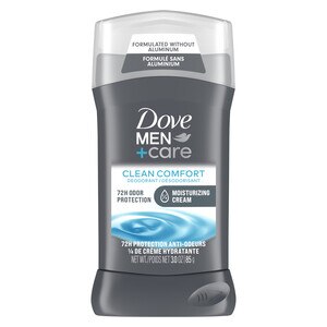 Dove Men+Care Aluminum Free 72-Hour Deodorant Stick, Clean Comfort, 3 Oz , CVS