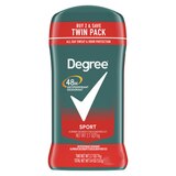 Degree 48-Hour Sport Antiperspirant & Deodorant Stick, 2.7 OZ, 2 Pack, thumbnail image 1 of 5